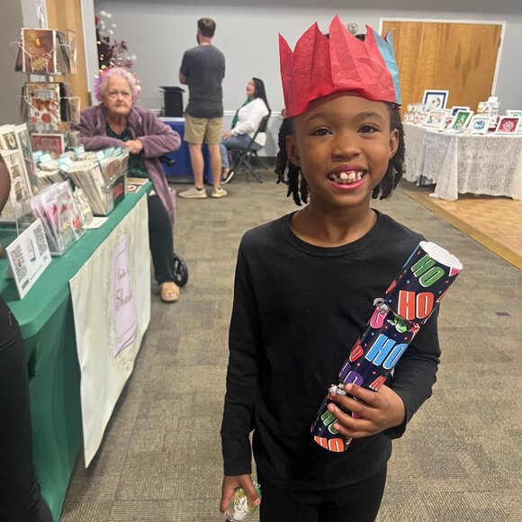 HO HO HO! HandCrafted Single Christmas Party Favors SNAPS Hat Gifts, Sweet Treat - Picture 3 of 8